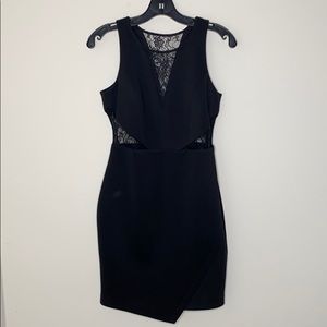 GUESS Women’s Short Black Sleeveless Lace Dress S